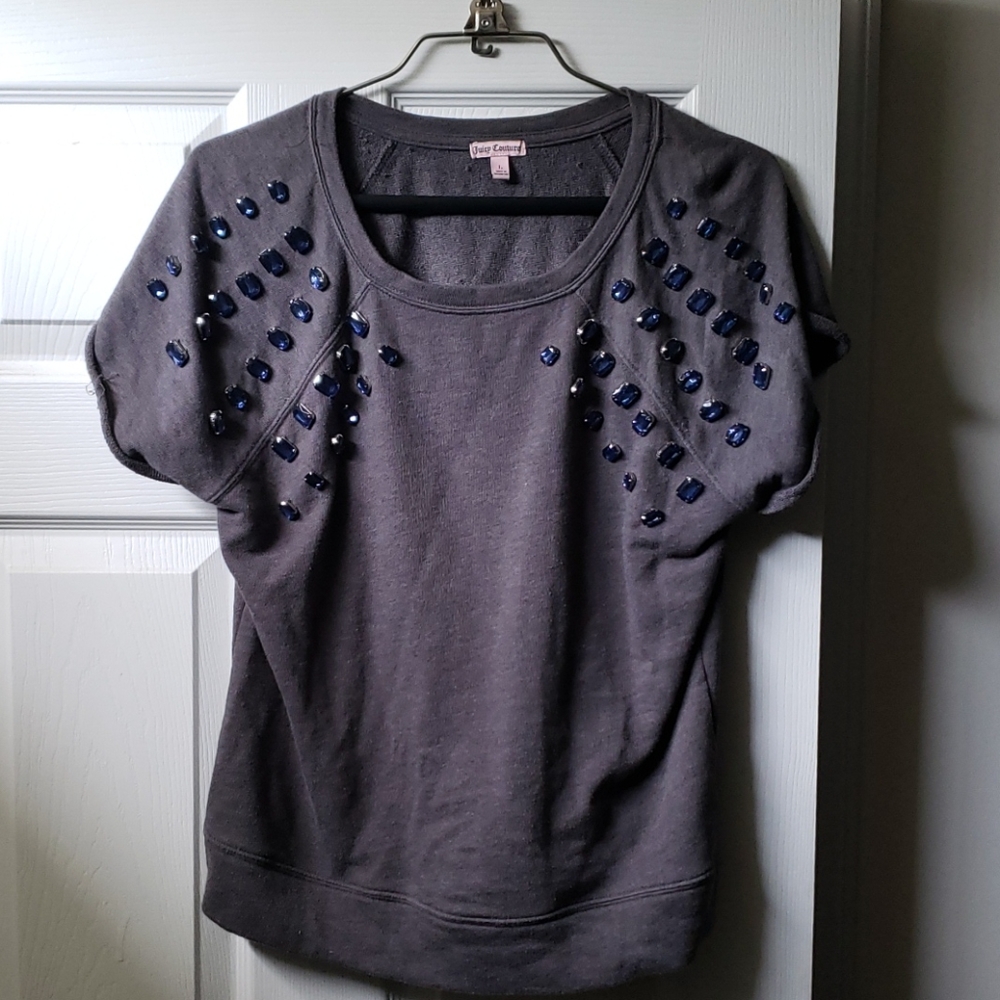 Juicy Couture grey short sleeve shirt